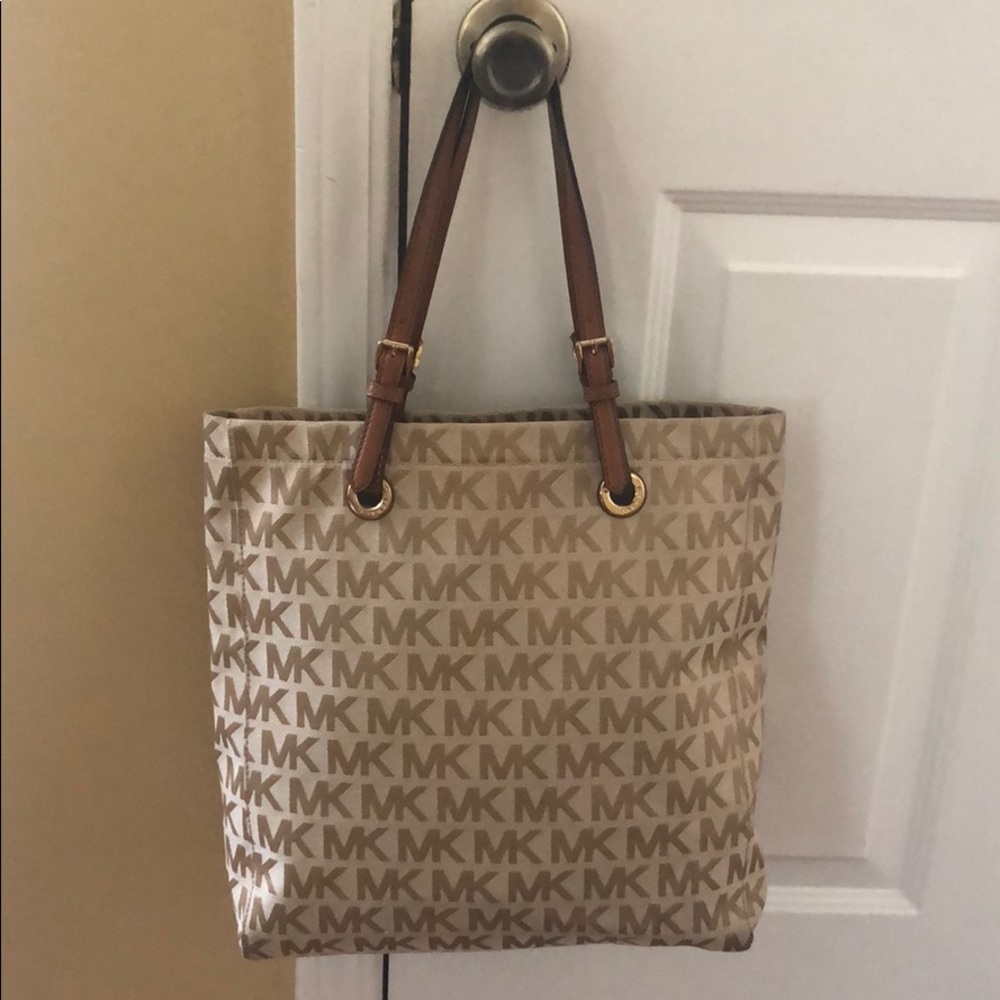 Michael Kors Canvas Handbag - gently worn